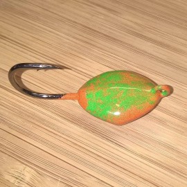 T&A Jigs 5PK TOG BLACKFISH BLOOD ORANGE GREEN SHEEPSHEAD Ocean Sea Sweeper JIGS Tautog   - 1oz