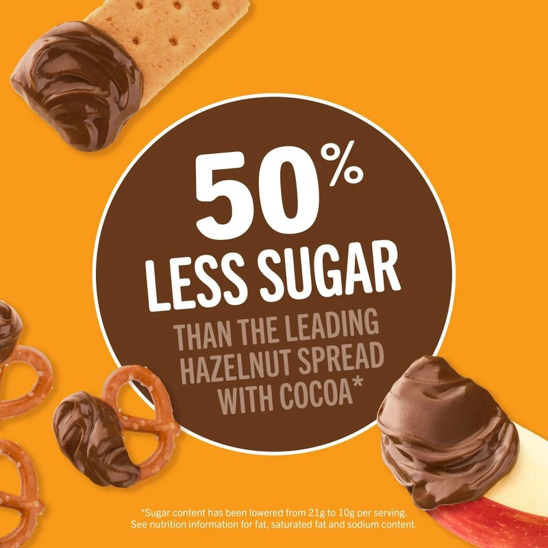 Jif Peanut Butter & Chocolate, Less Sugar, Thick & Creamy