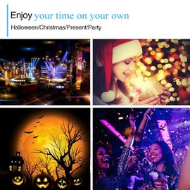 JLPOW Halloween White Strobe Light,Super Bright 36 LED Mini Strobe Lights for Party Sound Activated Strobe Lights,Best for Parties Club Disco KTV Bar Xmas Show (No Remote)