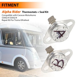 Alpha Rider Thermostats & Flue Seal Kit Compatible with Caravan Motorhome S3002/4 S5002/4, Heating Repair For Truma Ultraheat Repair Kit