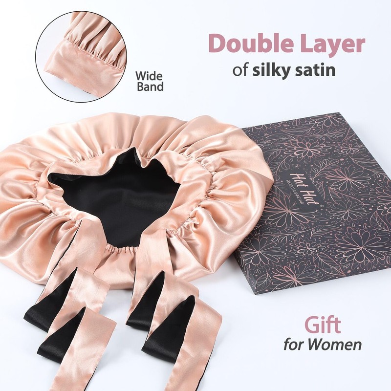Hat Hut Satin Bonnet Silk Bonnet for Sleeping Cap for