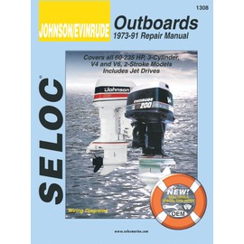 Sierra International Seloc Manual 18-01308 Johnson/Evinrude Outboards Repair 1973-1991 60-235 HP 3 Cylinder V4 & V6 2 Stroke Model Includes Jet Drive