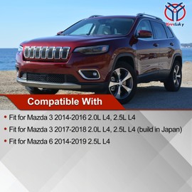 Yeedaky 2pcs Oxygen O2 Sensor Upstream & Downstream Fit for Mazda 3 2014-2016 2.0L 2.5L L4, Fit for Mazda 3 2017-2018 2.0L 2.5L L4, Fit for Mazda 6 2014-2019 2.5L L4 234-5059 234-4939