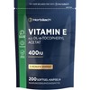 Horbaach Vitamin E Capsules High Dose 400 IU Bioactive Per