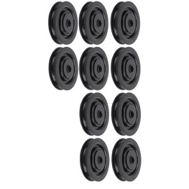 Bearing Pulley Wheel, 10 Pcs 75mm/90mm Universal Nylon Bearing Pulley Wheel for Cable Machine Gym Equipment(75mm)