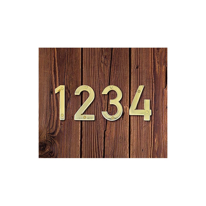Hy-Ko 4" High Premium Metal House Number, Modern Raised Numbers