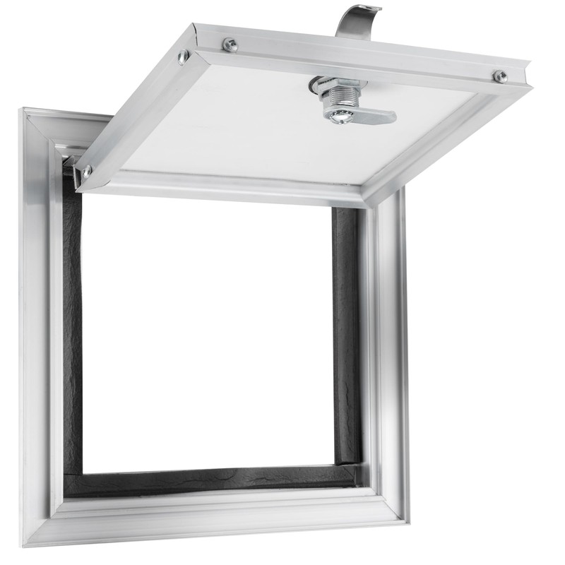 RecPro RV Square Baggage Door | Diamond Surface Plate |