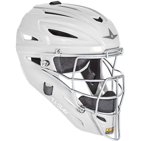 All-Star MVP2500WH S7 Catching Helmet/Adult/Solid WH