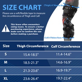 Nvorliy Knee Brace for Functional Posterior Cruciate Ligament (PCL) Recovery Stabilization, Adjustable Medical Post-Op Orthosis for Post-Surgery Support, Women and Men (Left, Large)