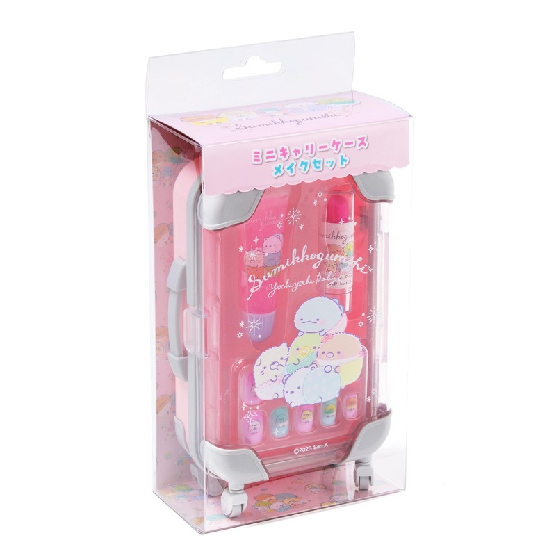Wraith Sumikko Gurashi 230706 Mini Carry Case Makeup Set, Pink