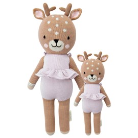cuddle + kind Violet The Fawn Doll - Lovingly Handcrafted Dolls for Nursery Decor, Fair Trade Heirloom Quality Stuffed Animals for Girls & Boys, 1 Doll = 10 Meals