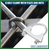 Motoforti Round U Bolt Muffler Exhaust Clamps for Car /