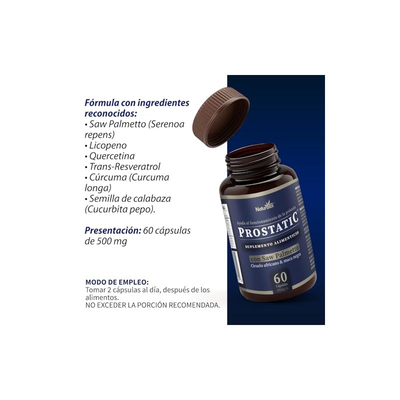 Prostatic – Fórmula Avanzada para el Bienestar Masculino con Resveratrol,