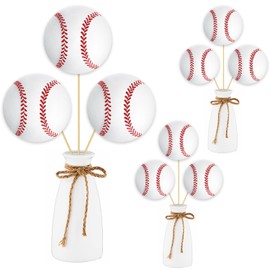 Baseball Party Supplies Baseball Themed Centerpiece Sticks 16Pcs Sports Baseball Birthday Party Decorations Sport Theme Table Centerpieces for Gameday Celebrations Baby Shower Supplies