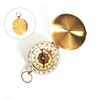 Sosoport Elegant Copper Compass Pendant Compact Design for Hiking Camping