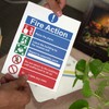 Stcky Fire Action Notice Vinyl Sign - 15 x 20