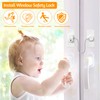 Woobroo Window Locks for UPVC Windows, 4 Packs Window Safety