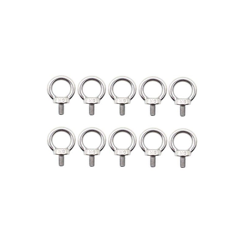 Eowpower 10 Pieces M6 Male Thread Machinery Shoulder Lifting Ring