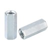 sourcing map 5pcs M10x14x35mm Coupling Nuts - Galvanized Carbon Steel