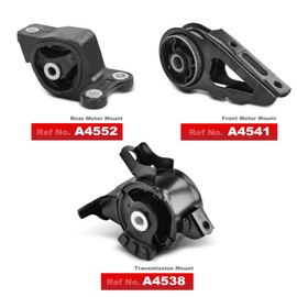 A-Premium Engine Motor and Transmission Mounts Compatible with Honda Fit 2007-2008 L4 1.5L, Manual Transmission 3-PC Set