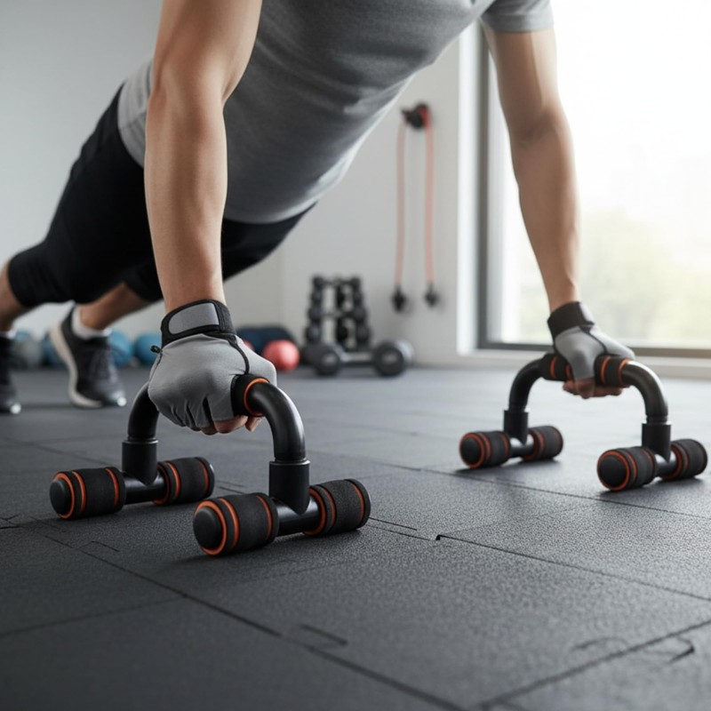 Push Up Bars Stands with Cushioned Foam Handles, Non Slip