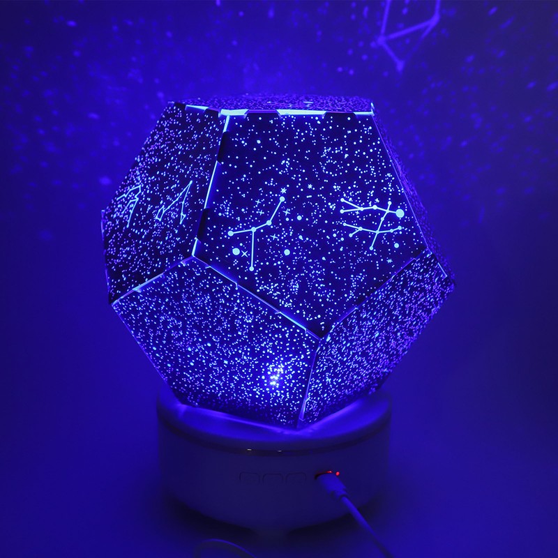 Star LED Night Light Projector USB Rechargeable Blue Light Projector