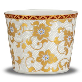 Sobachoko Stylish Kutani Ware Soba Boar Mouth White Grain Tetesen Pottery Japanese Tableware Made in Japan