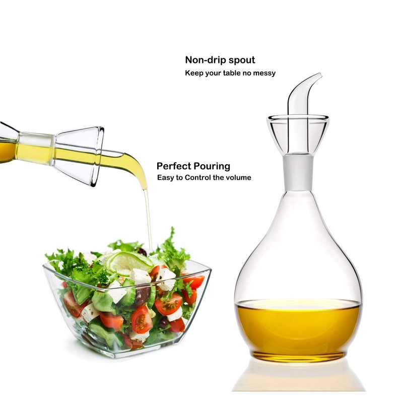 HAIZEEN 18ounce/ 550 ml Olive Oil Dispenser Oil Bottle Glass