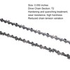 2PCS 72 Drive Links Chainsaw Chain 0.05in Replacement for Husqvarna