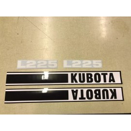 Aftermarket Kubota L225 Hood Decals