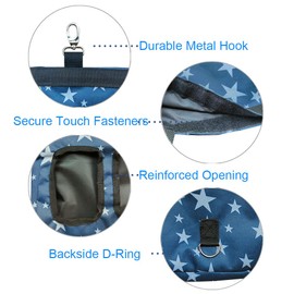 Hanging Hay Feeder Bag for Guinea Pigs, Bunnies, Chinchillas. Stars