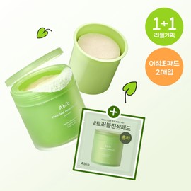 Aviv Houttuynia cordata trace essence pad clear touch product + refill, 140 sheets, 1 piece / 아비브 어성초 흔적 에센스 패드 클리어 터치 본품+리필, 140매, 1개