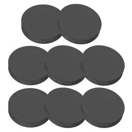 PATIKIL Rubber Solid Discs Washers, 8 Pcs Anti-Vibration Spacer 35mm OD x 8mm Thick Rubber Round Gasket Pad Bushings Spacer Washer for DIY Gasket Craft, Black