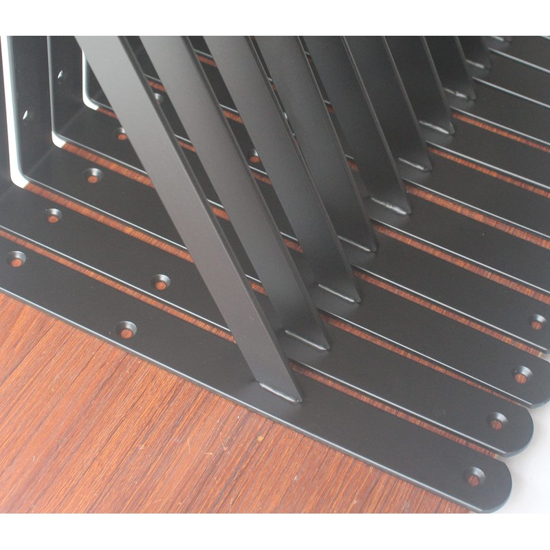 8 Pack L14 x H 10" Black Heavy Duty Shelf