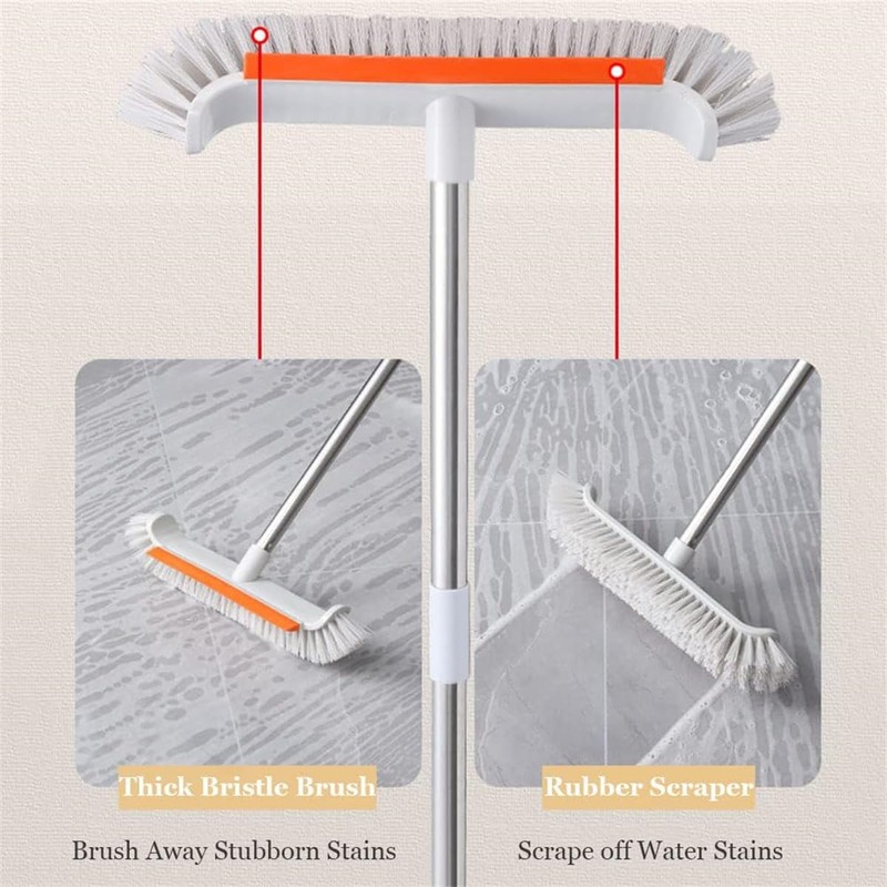 Sepetrel Pool Brush with Curved Edges, Extra-Wide Heavy Duty Pool