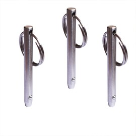 Pirhosigma 3 pcs Quick Release Pins 5/16"(8mm) Diameter 316 Stainless Steel Usable Length: 2-1/4"(57mm) Total Length 3.15"(80mm) for Bimini Top Marine Hardware