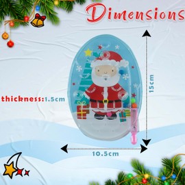 Santa Christmas Pinball Game for Party Favors, Fun and Entertainment for Summer Children 3+ Years, Improves Hand-Eye Coordination, Size-15cm