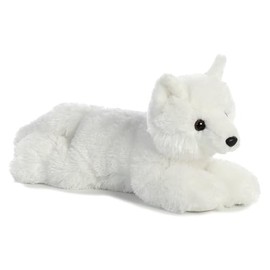 Aurora® Adorable Flopsie™ Arctic Fox Stuffed Animal - Playful Ease - Timeless Companions - White 12 Inches
