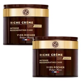 Yves Rocher DUO PACK Crema Facial Nutri Extra Regeneradora Riche Creme Dia y Noche - Crema Facial Anti edad - Nutre, Alisa y Restaura la piel - Con...