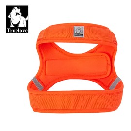 WINHYEPET Truelove Dog Harness Soft Mesh Reflective Breathable Step-In Dog Harness,Easy Adjustment Harness with Safety Buckle for Extra Small and Small Dogs, Vest Harness TLH3013(Orange,M)