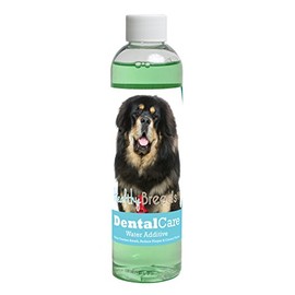 Healthy Breeds Dog Dental Care Water Additive for Tibetan Mastiff - OVER 200 BREEDS - Easier Than Sticks Wipes Spray Chews & Treats - Mint Flavor - 8 oz