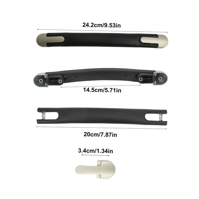 Agatige Luggage Handle, Plastic Suitcase Handle, Flexible Replacement Strap, Handle,
