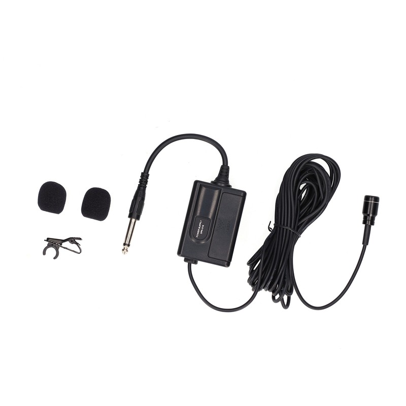 236in Wired Lavalier Microphone Clip On Lapel Condenser Mic for