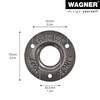 Wagner 12500001 Industrial Pipe Shelf Brackets Diameter 30 x 70