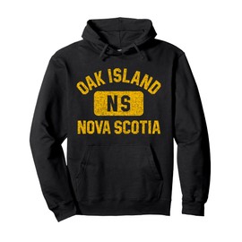 Oak Island NS Gym Style Distressed Amber Print Pullover Hoodie