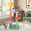 PETSITE 45 Inch Cute Cat Tree, Multi-Level Cat Tower with