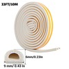 PackYard Window Blocker Noise Dust Insulation Draft Guard 33Feet/10m D-Section Draft