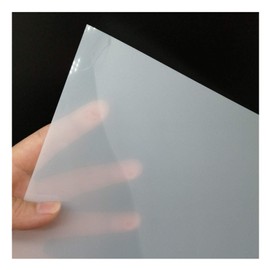 BANLTRE 12 Sheets 7.5 mil Mylar Sheet 12 x 12 inch Milky Translucent PET Blank Stencil Making Sheet for Cricut, Silhouette, Gyro-Cut Tool Template Material (7.5 mil)