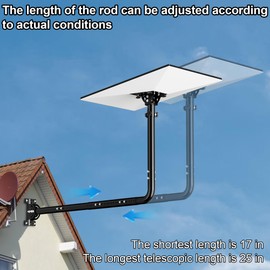 Starlink Gen 3 Wall Mount, Adjustable Length(30 inch - 42inch) & 160° Tilt for Better Signal, Starlink Roof/Wall Mounting Kit - Compatible with Starlink Standard Gen 3 Dish