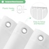 Dynamene Extra Long Fabric Shower Curtain, 84 Inch Long Farmhouse